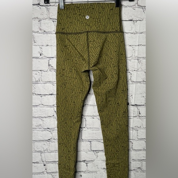 LULULEMON Leggins Womens Size 6 Olive Green - Picture 5 of 10